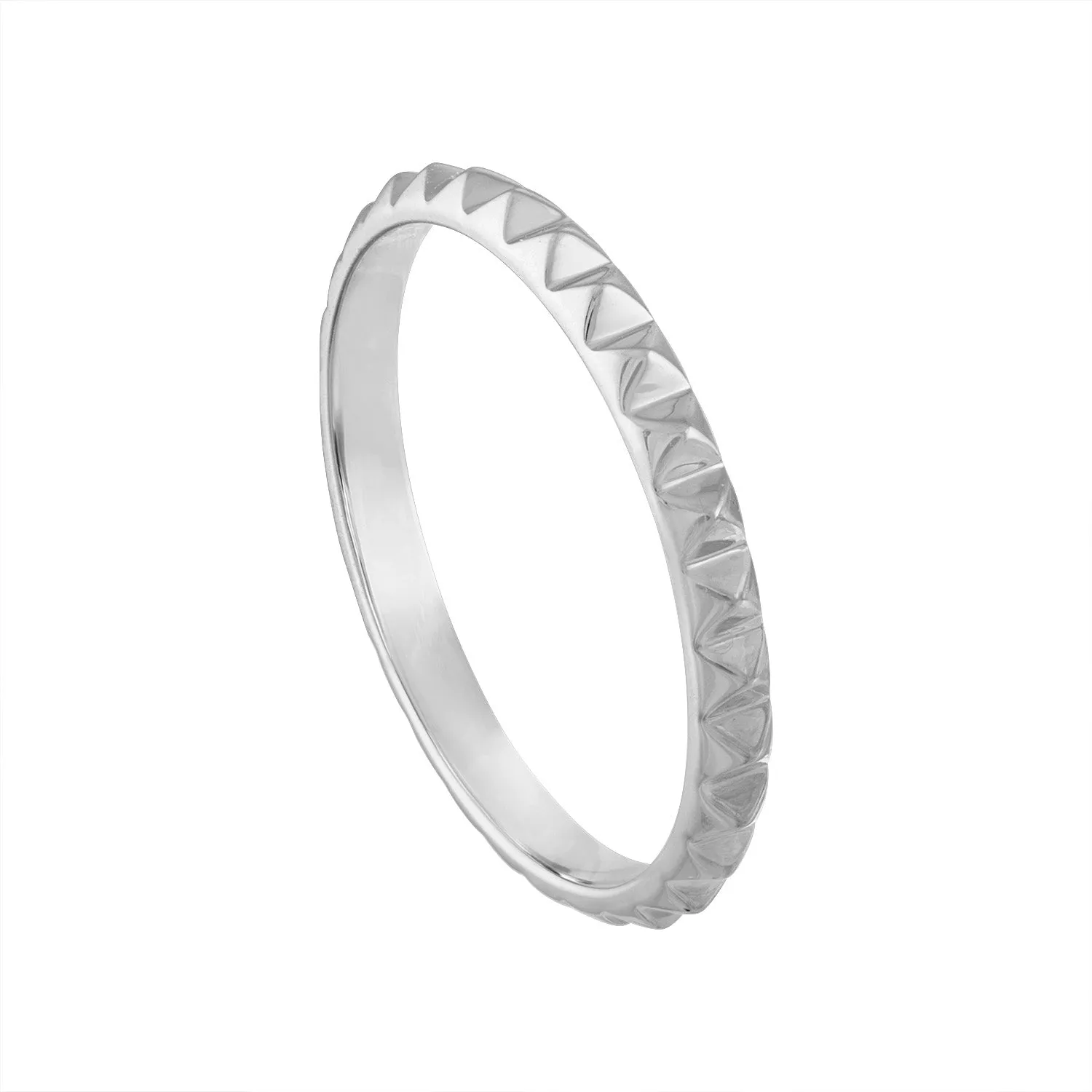 14KT GOLD PYRAMID RING GUARD