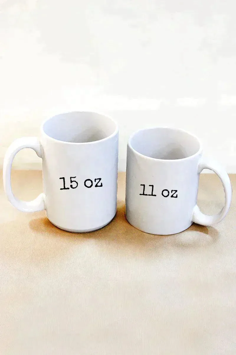Arched Grammy Leopard White Mug