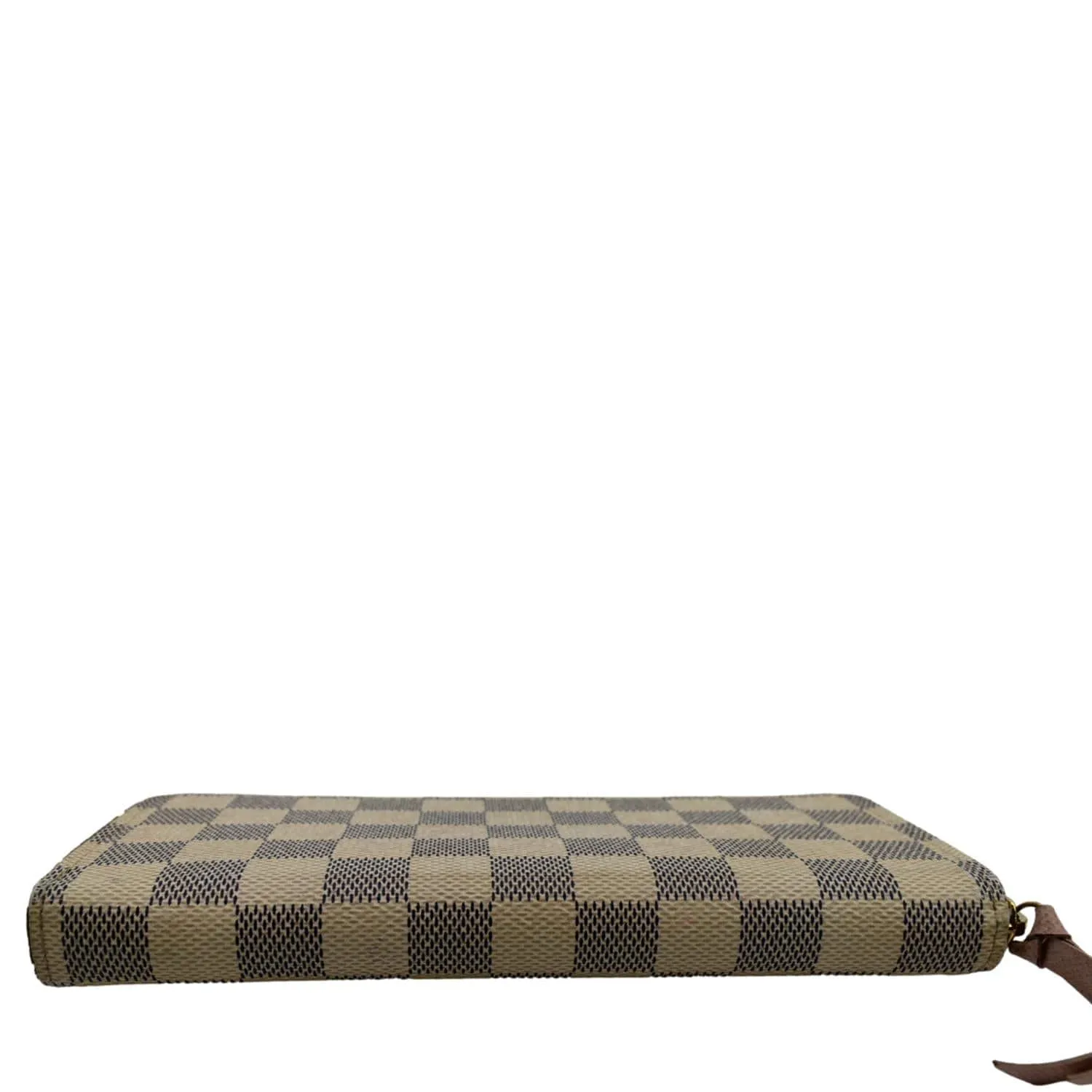 LOUIS VUITTON Clemence Damier Azur Wallet White